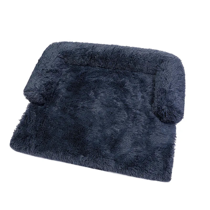 Luxurious Large Dog Sofa Bed with Removable Washable Plush Cover - Perfect for Deep Sleep and Winter Comfort
