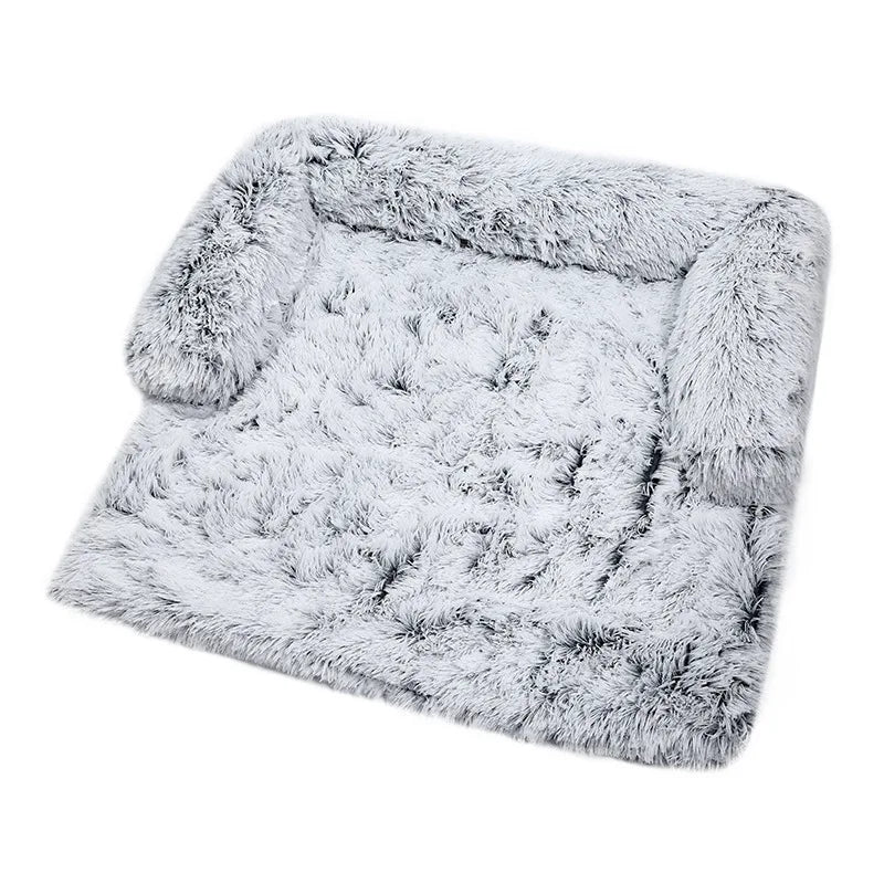 Luxurious Large Dog Sofa Bed with Removable Washable Plush Cover - Perfect for Deep Sleep and Winter Comfort