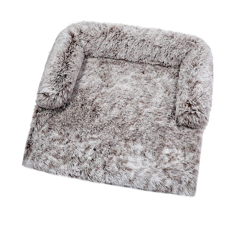 Luxurious Large Dog Sofa Bed with Removable Washable Plush Cover - Perfect for Deep Sleep and Winter Comfort
