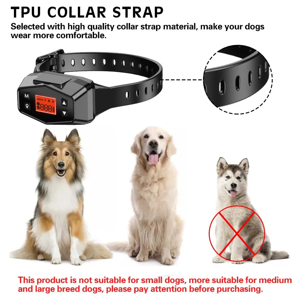 Revolutionary Wireless GPS Pet Fence Dog Tracker Collar - Waterproof Electric Training System for Ultimate Safety and Freedom