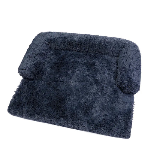 Luxurious Large Dog Sofa Bed with Removable Washable Plush Cover - Perfect for Deep Sleep and Winter Comfort