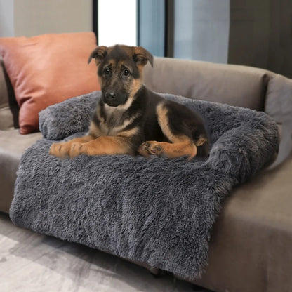 Luxurious Large Dog Sofa Bed with Removable Washable Plush Cover - Perfect for Deep Sleep and Winter Comfort