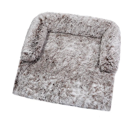 Luxurious Large Dog Sofa Bed with Removable Washable Plush Cover - Perfect for Deep Sleep and Winter Comfort