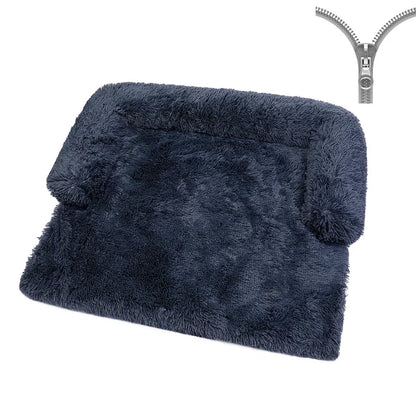 Luxurious Large Dog Sofa Bed with Removable Washable Plush Cover - Perfect for Deep Sleep and Winter Comfort