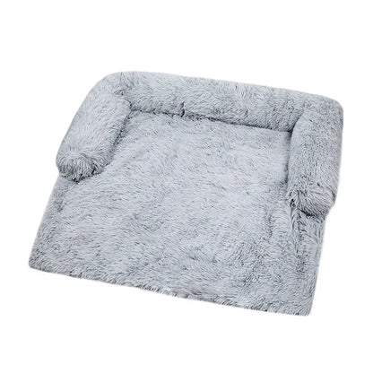 Luxurious Large Dog Sofa Bed with Removable Washable Plush Cover - Perfect for Deep Sleep and Winter Comfort