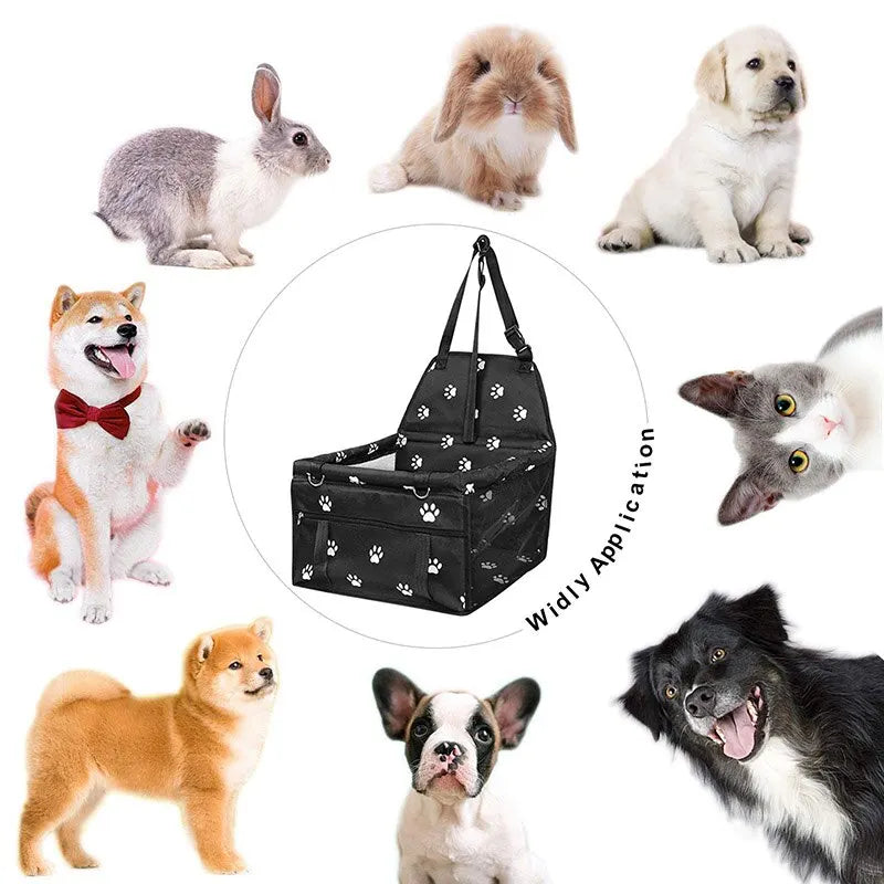 Premium Pet Dog Car Booster Seat - Safe, Comfortable, and Foldable Travel Solution for Small Dogs