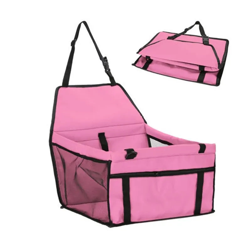 Premium Pet Dog Car Booster Seat - Safe, Comfortable, and Foldable Travel Solution for Small Dogs
