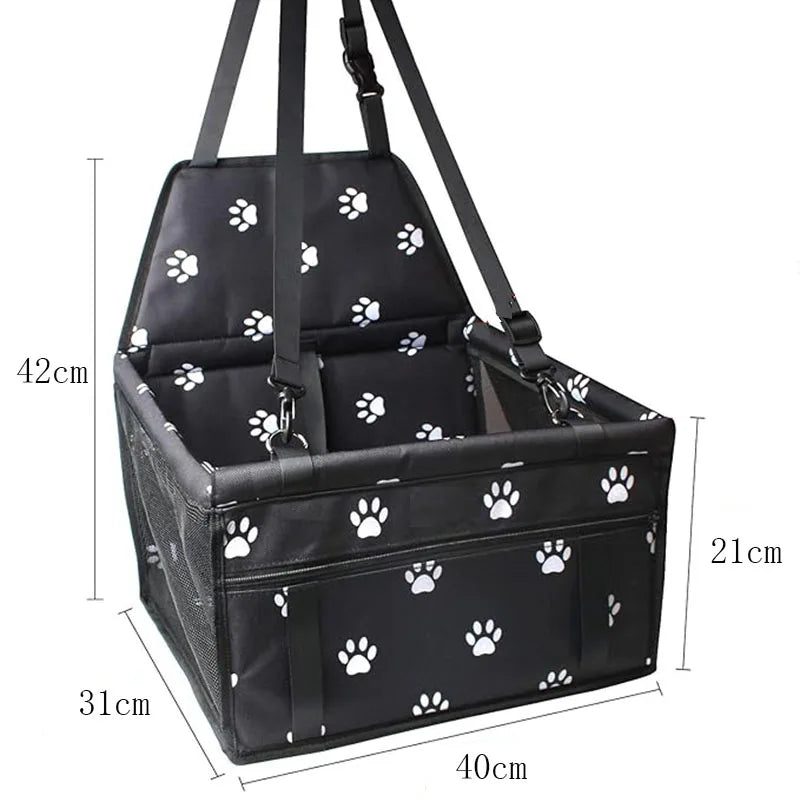 Premium Pet Dog Car Booster Seat - Safe, Comfortable, and Foldable Travel Solution for Small Dogs