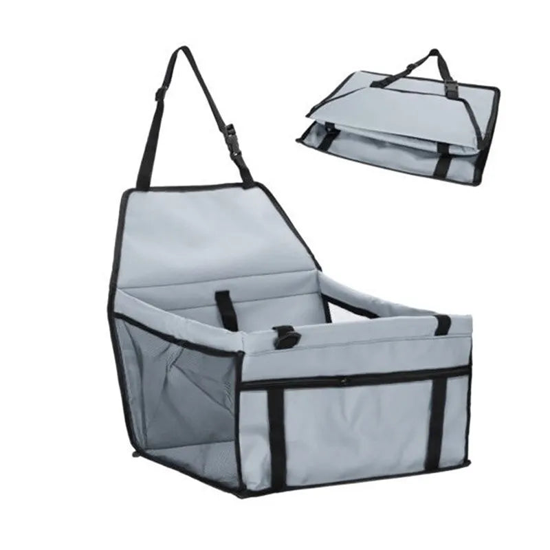 Premium Pet Dog Car Booster Seat - Safe, Comfortable, and Foldable Travel Solution for Small Dogs