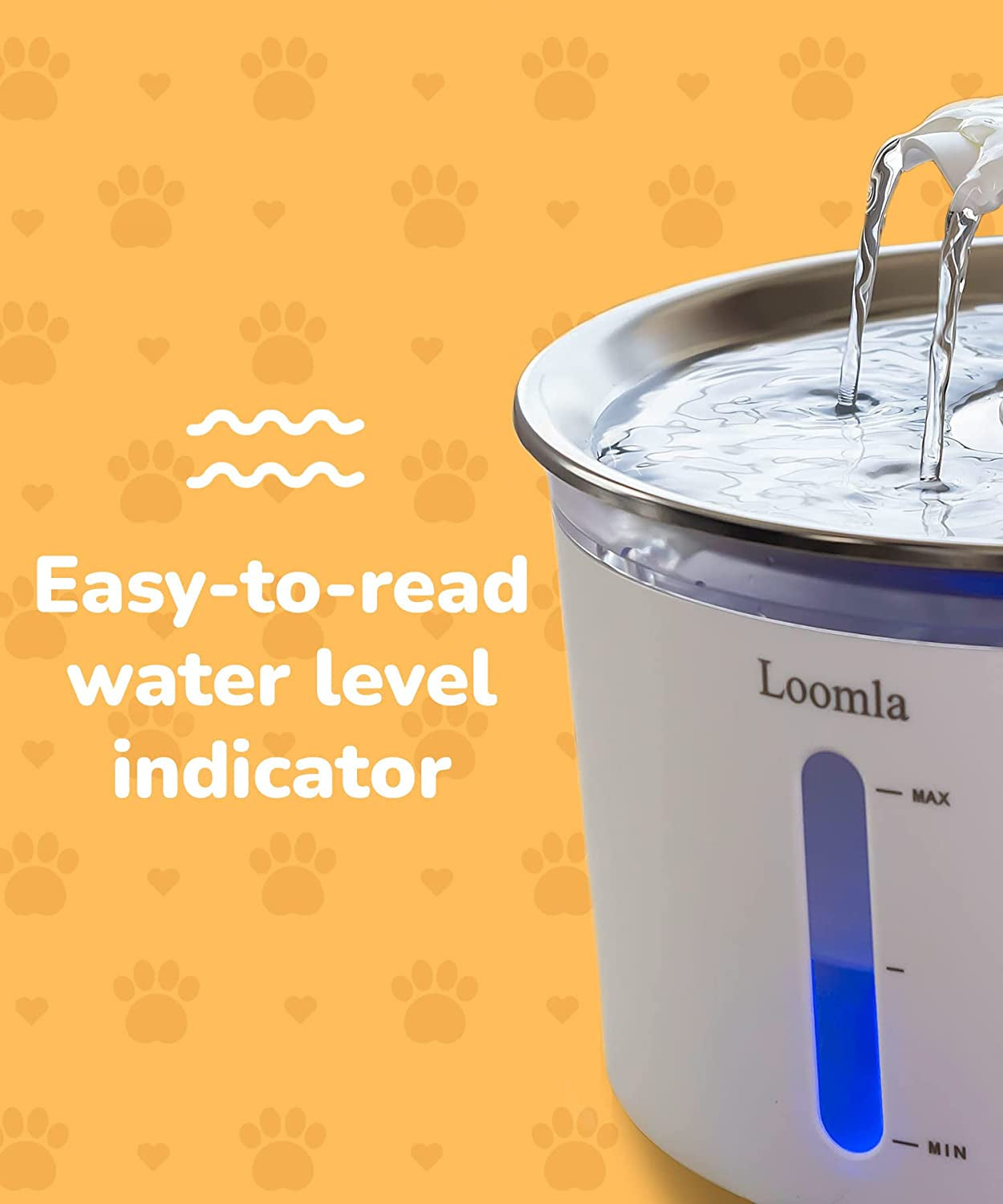 Elevate Your Pet's Hydration with the Premium Stainless Steel Cat Water Fountain - 85Oz Automatic Dispenser with LED Lights & 2 Replacement Filters for Cats and Dogs